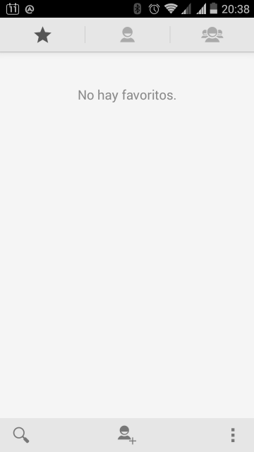Contactos favoritos