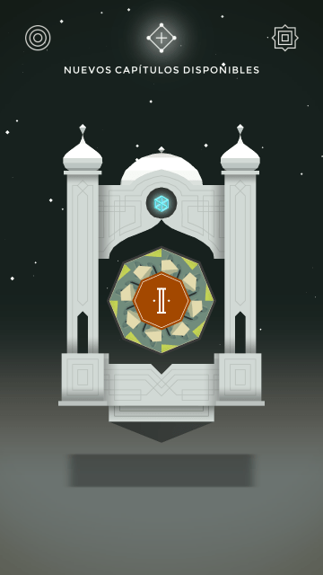 Selector de niveles de Monument Valley