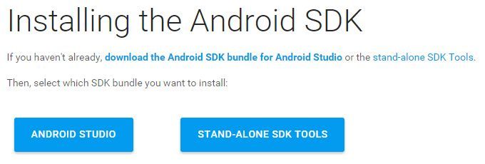 Descargar Android SDK