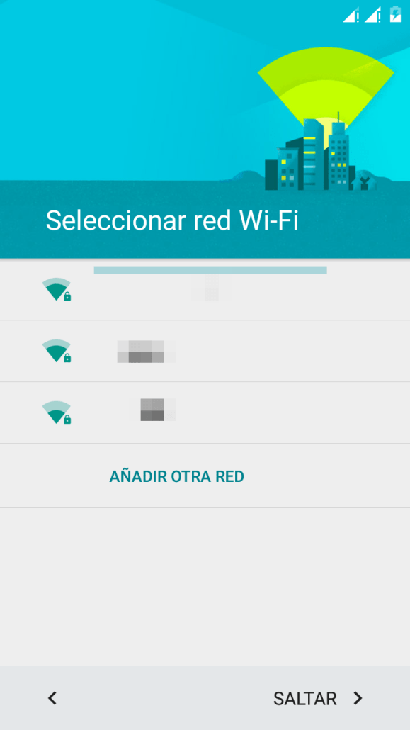 Cyanogen OS - Selección Wi-Fi